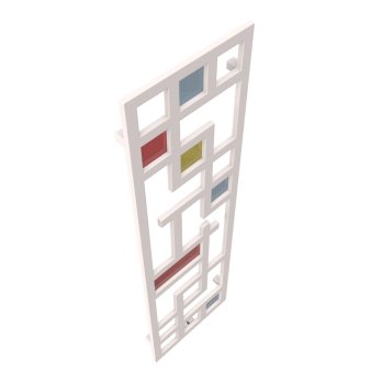 Calorifer-decorativ-Maze-Glass-4901690-RAL-9010-Kit-MAZEPG049169V9010_CONFIGURABIL