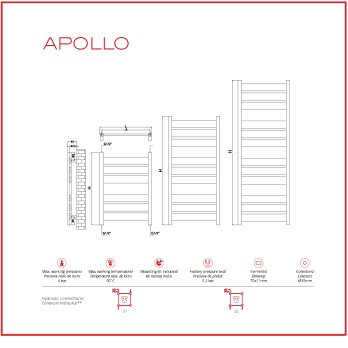 Calorifer-decorativ-Apollo-050070-Cromat-Kit-PL050070CKE