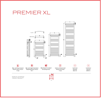 Calorifer-decorativ-Premier-XL-050080-Inox-Kit-console-metalice-PREMB050080XKE
